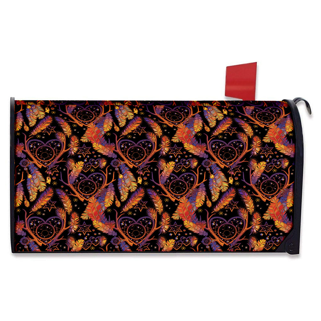 Indian Tribal Dream Catcher Print Mailbox Cover