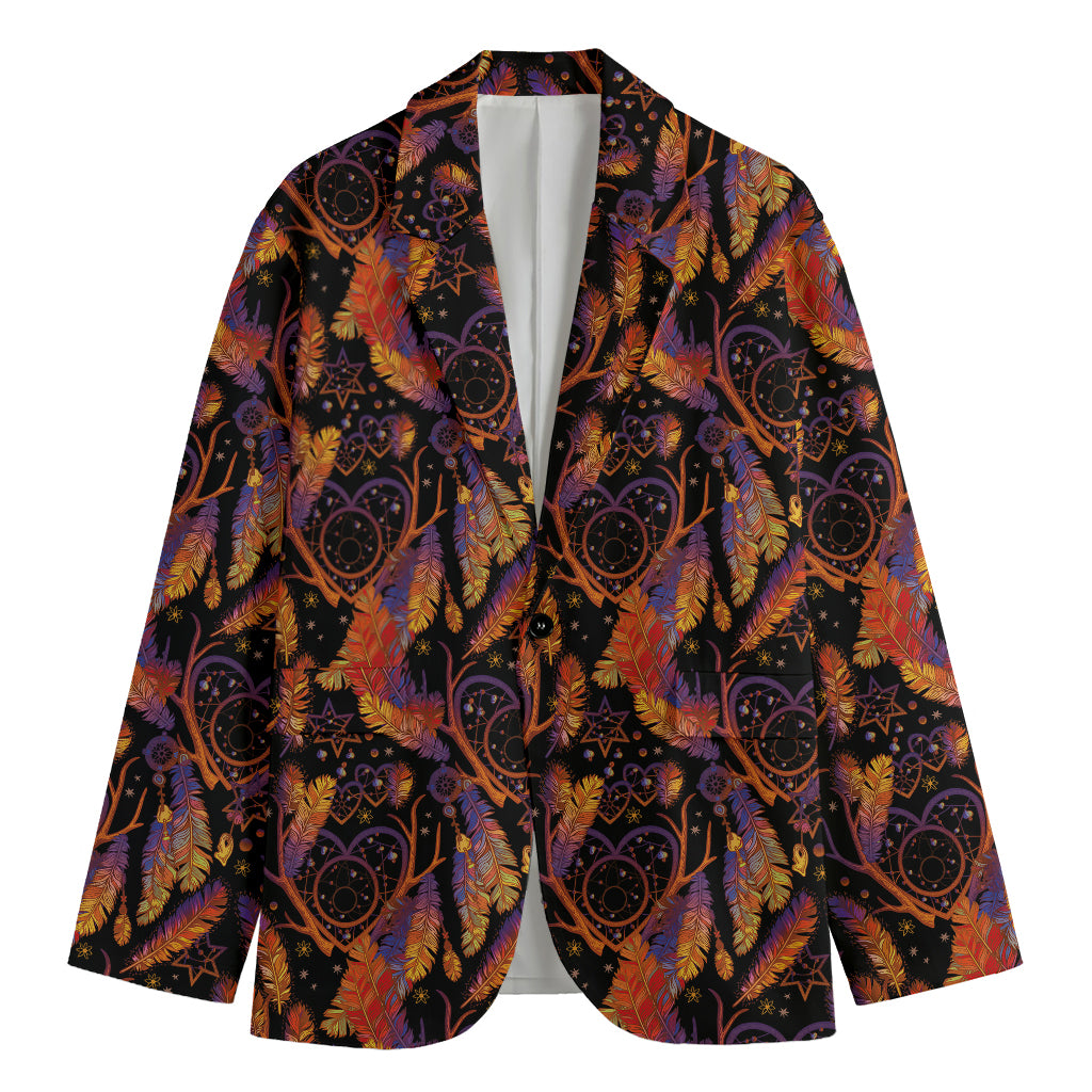 Indian Tribal Dream Catcher Print Men's Blazer