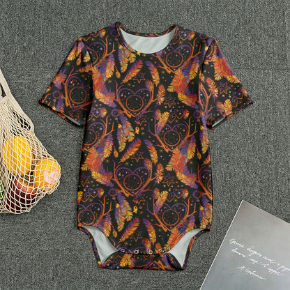 Indian Tribal Dream Catcher Print Men's Bodysuit