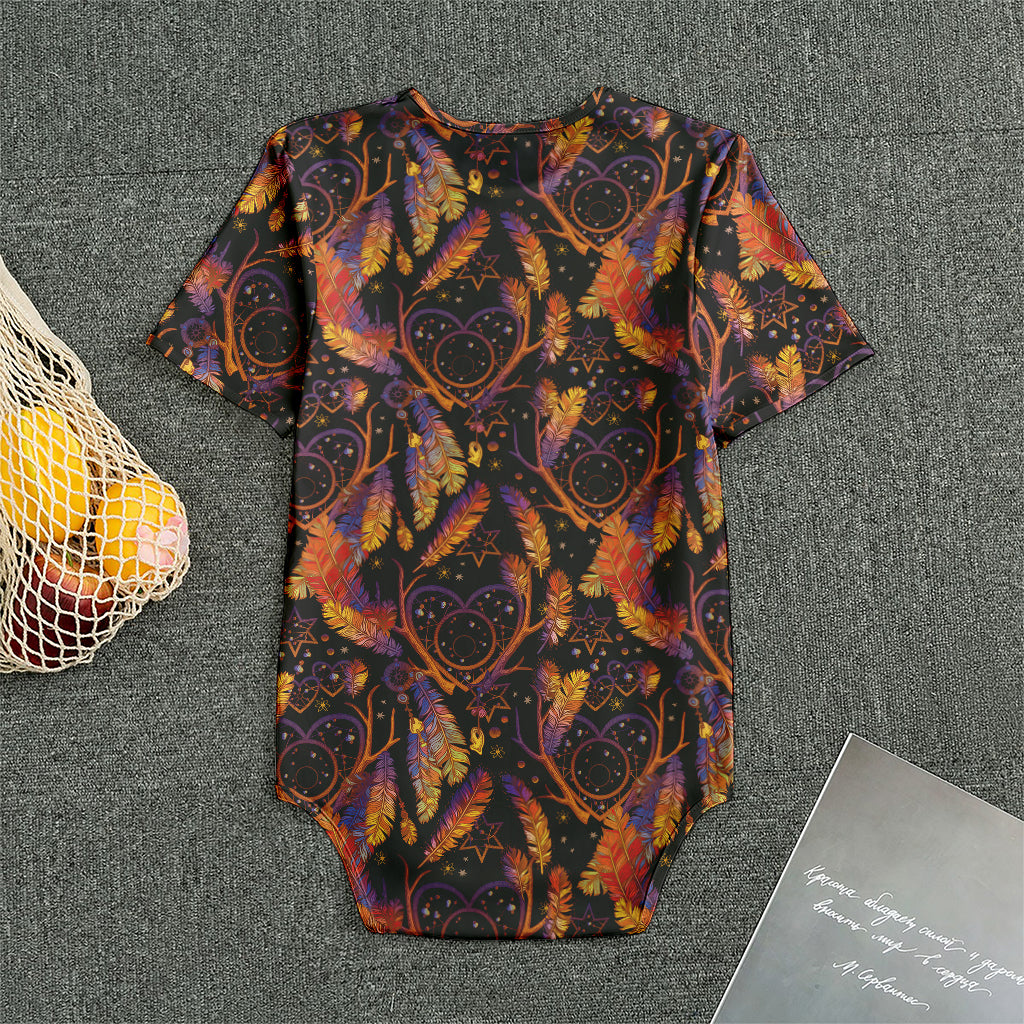 Indian Tribal Dream Catcher Print Men's Bodysuit