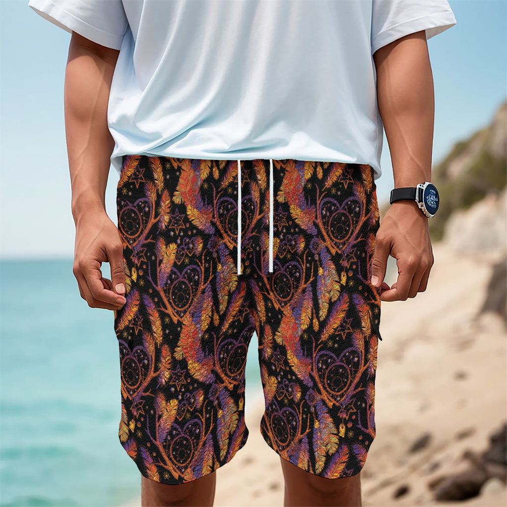 Indian Tribal Dream Catcher Print Men's Cargo Shorts