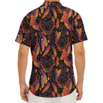 Indian Tribal Dream Catcher Print Men's Deep V-Neck Shirt