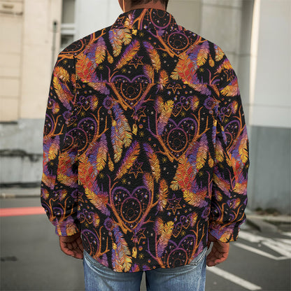 Indian Tribal Dream Catcher Print Men's Shirt Jacket