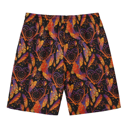 Indian Tribal Dream Catcher Print Men's Swim Trunks