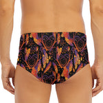 Indian Tribal Dream Catcher Print Men's Triangle Swim Briefs