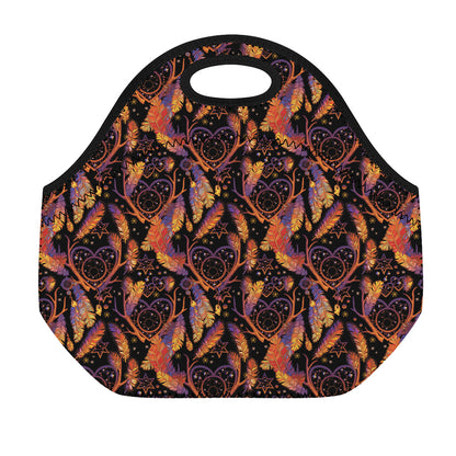 Indian Tribal Dream Catcher Print Neoprene Lunch Bag