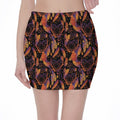Indian Tribal Dream Catcher Print Pencil Mini Skirt