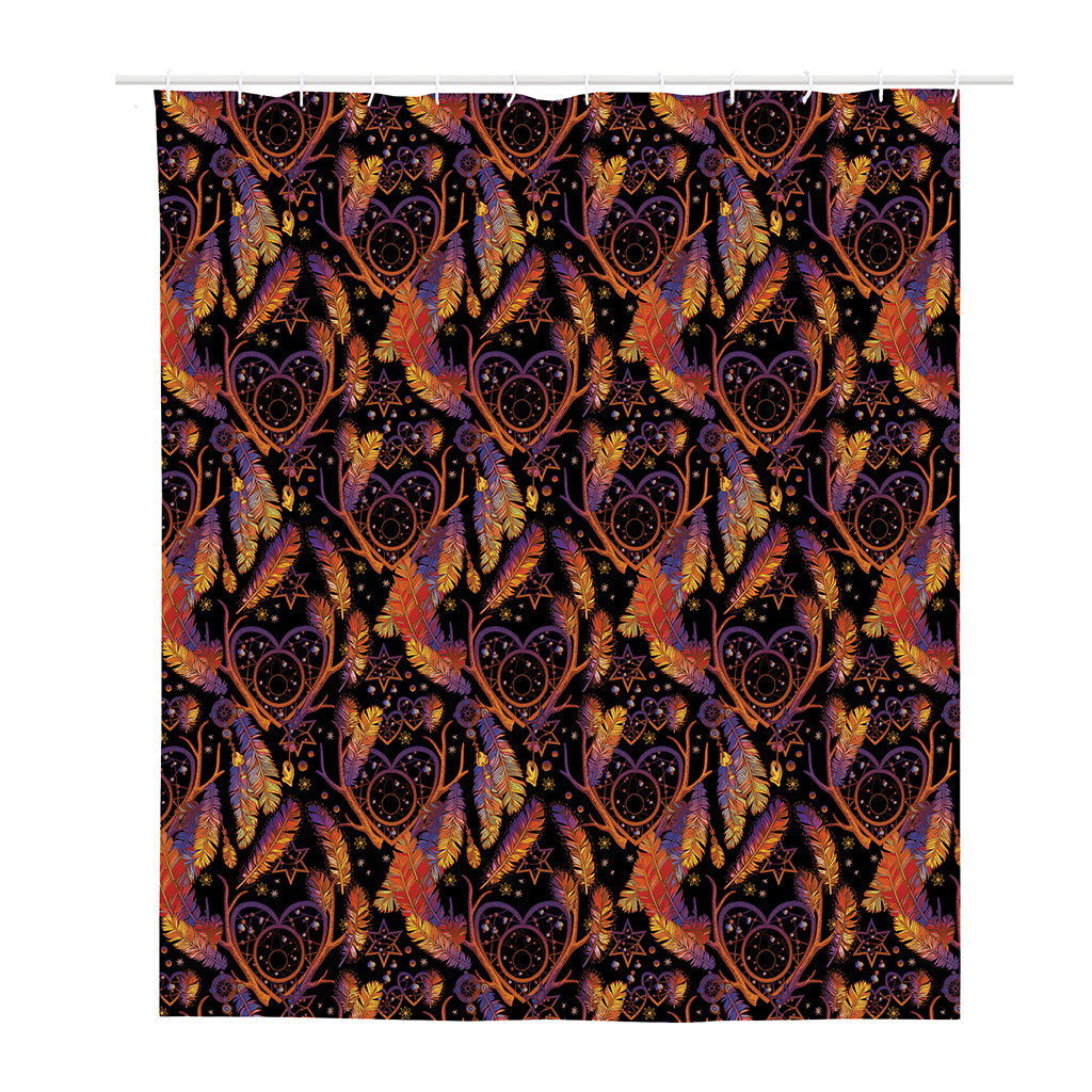 Indian Tribal Dream Catcher Print Polyester Shower Curtain
