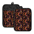 Indian Tribal Dream Catcher Print Pot Holders With Pocket