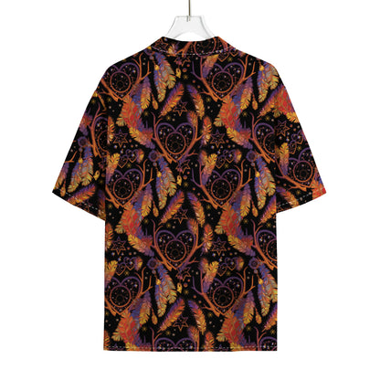 Indian Tribal Dream Catcher Print Rayon Hawaiian Shirt
