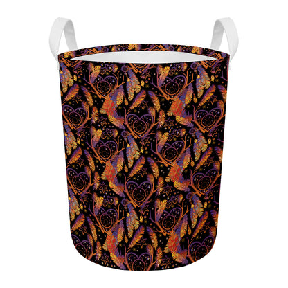 Indian Tribal Dream Catcher Print Round Laundry Basket
