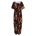 Indian Tribal Dream Catcher Print Short Sleeve Long Nightdress