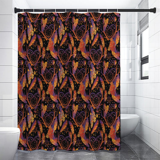 Indian Tribal Dream Catcher Print Shower Curtain