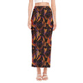 Indian Tribal Dream Catcher Print Side Slit Maxi Skirt