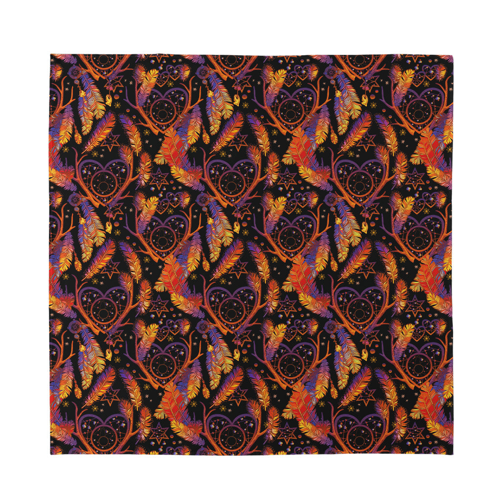 Indian Tribal Dream Catcher Print Silk Bandana