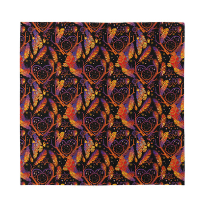 Indian Tribal Dream Catcher Print Silk Bandana