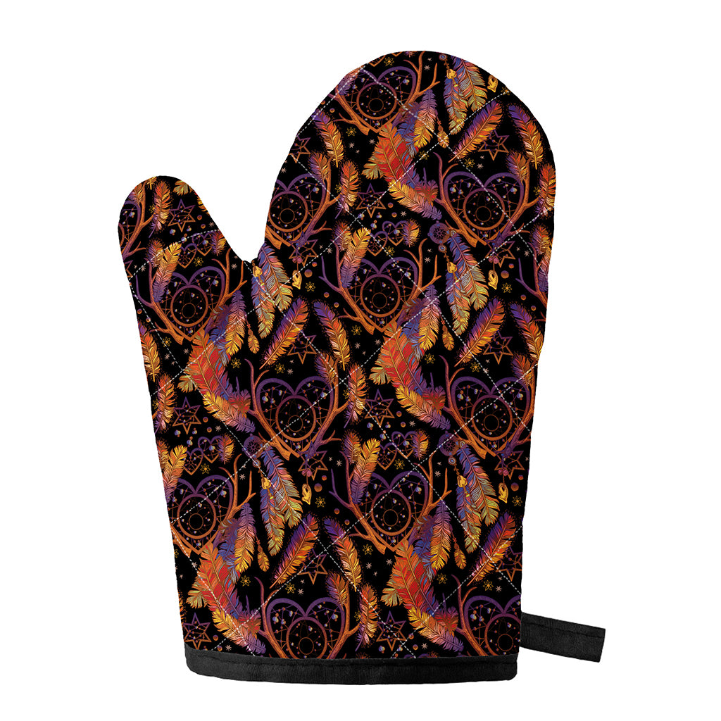 Indian Tribal Dream Catcher Print Single Oven Mitt