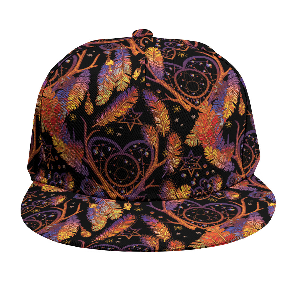 Indian Tribal Dream Catcher Print Snapback Cap