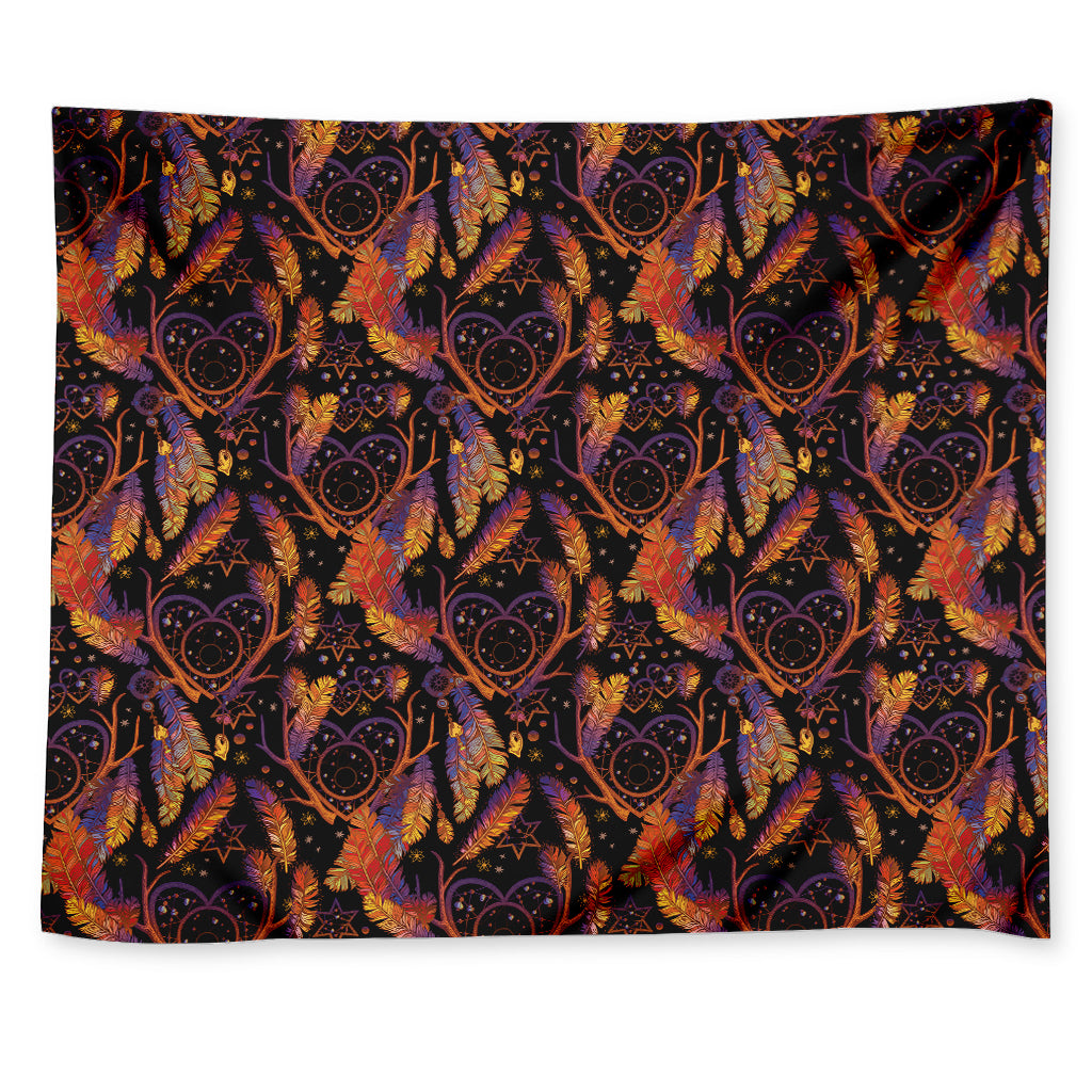 Indian Tribal Dream Catcher Print Tapestry