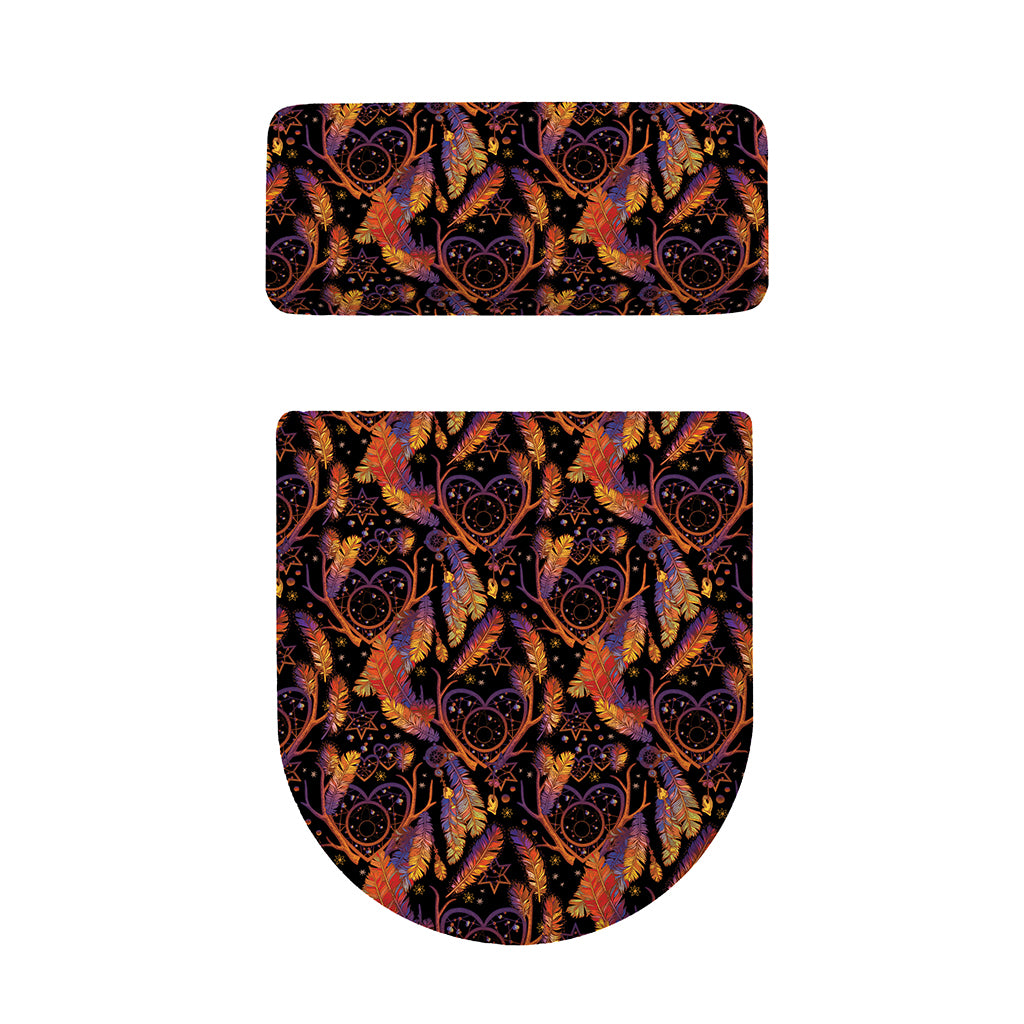Indian Tribal Dream Catcher Print Toilet Lid And Tank Cover Set