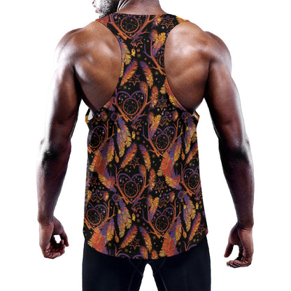 Indian Tribal Dream Catcher Print Training Tank Top