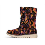 Indian Tribal Dream Catcher Print Winter Boots