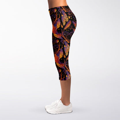 Indian Tribal Dream Catcher Print Women's Capri Leggings