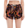 Indian Tribal Dream Catcher Print Women's Split Running Shorts