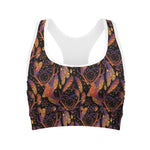 Indian Tribal Dream Catcher Print Women's Sports Bra