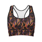 Indian Tribal Dream Catcher Print Women's Sports Bra