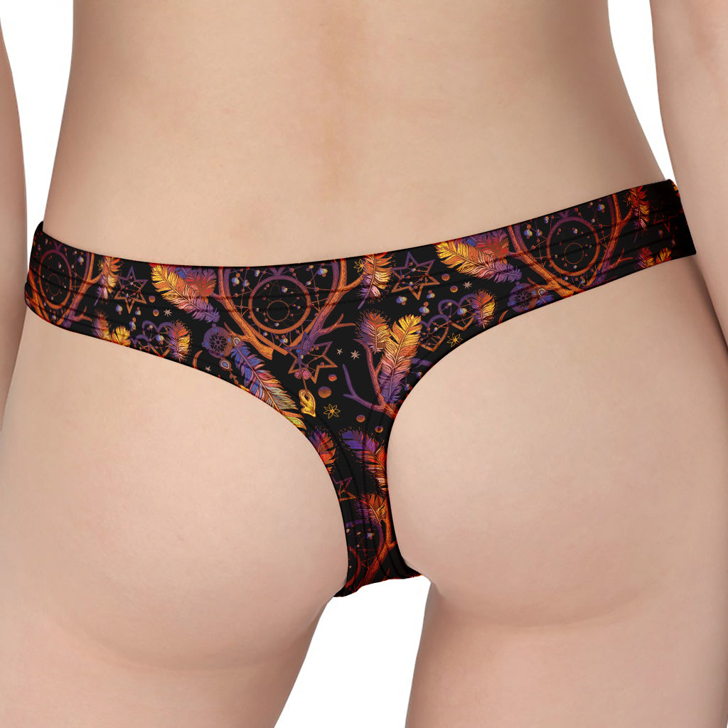 Indian Tribal Dream Catcher Print Women's Thong