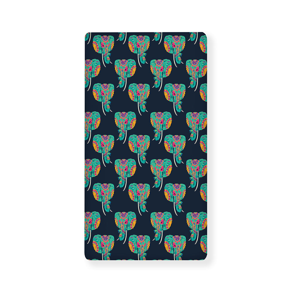 Indian Tribal Elephant Pattern Print Baby Crib Sheet