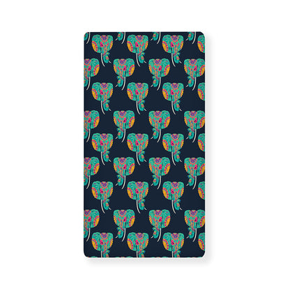 Indian Tribal Elephant Pattern Print Baby Crib Sheet