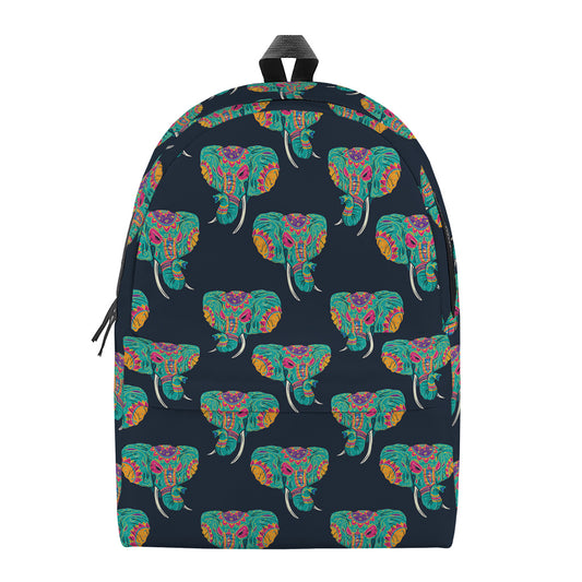 Indian Tribal Elephant Pattern Print Backpack