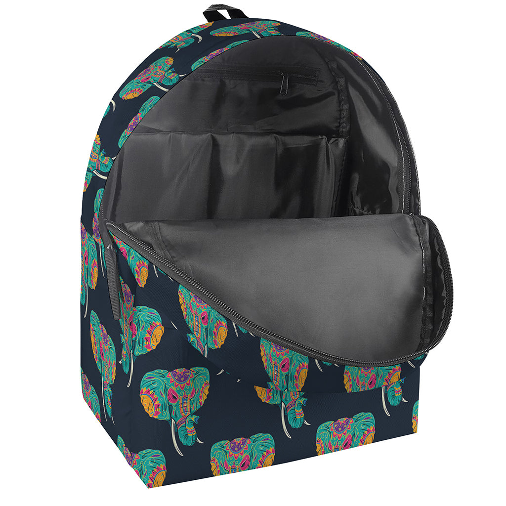 Indian Tribal Elephant Pattern Print Backpack
