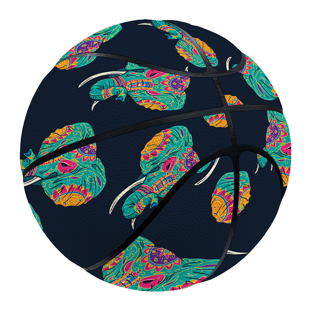 Indian Tribal Elephant Pattern Print Basketball