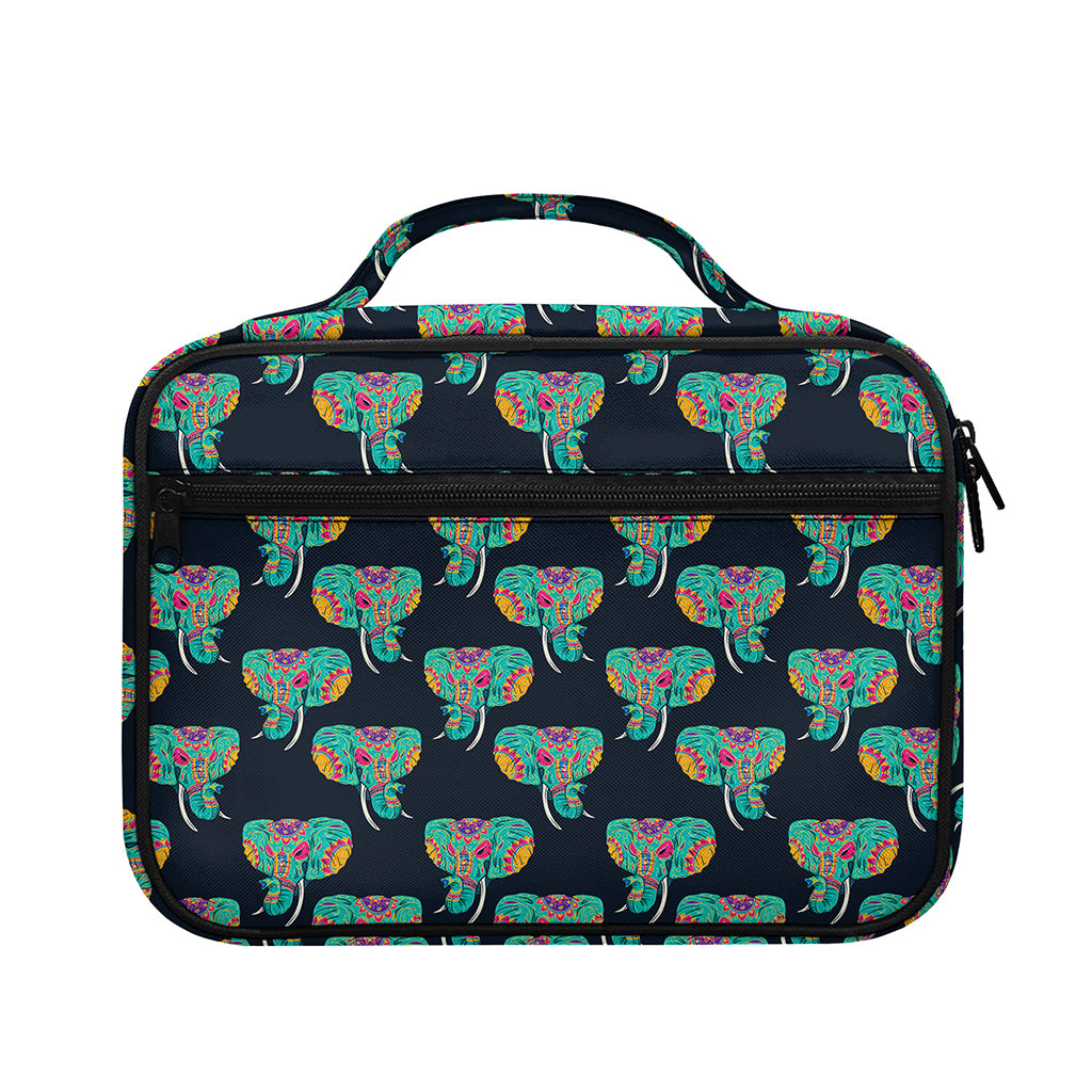Indian Tribal Elephant Pattern Print Briefcase Bible Bag
