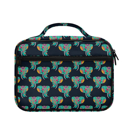 Indian Tribal Elephant Pattern Print Briefcase Bible Bag