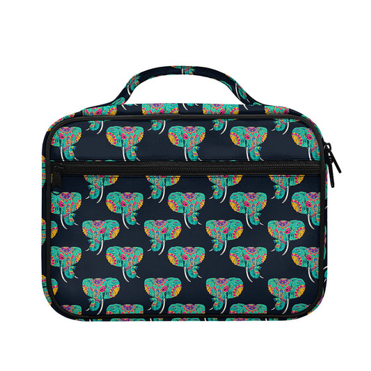 Indian Tribal Elephant Pattern Print Briefcase Bible Bag