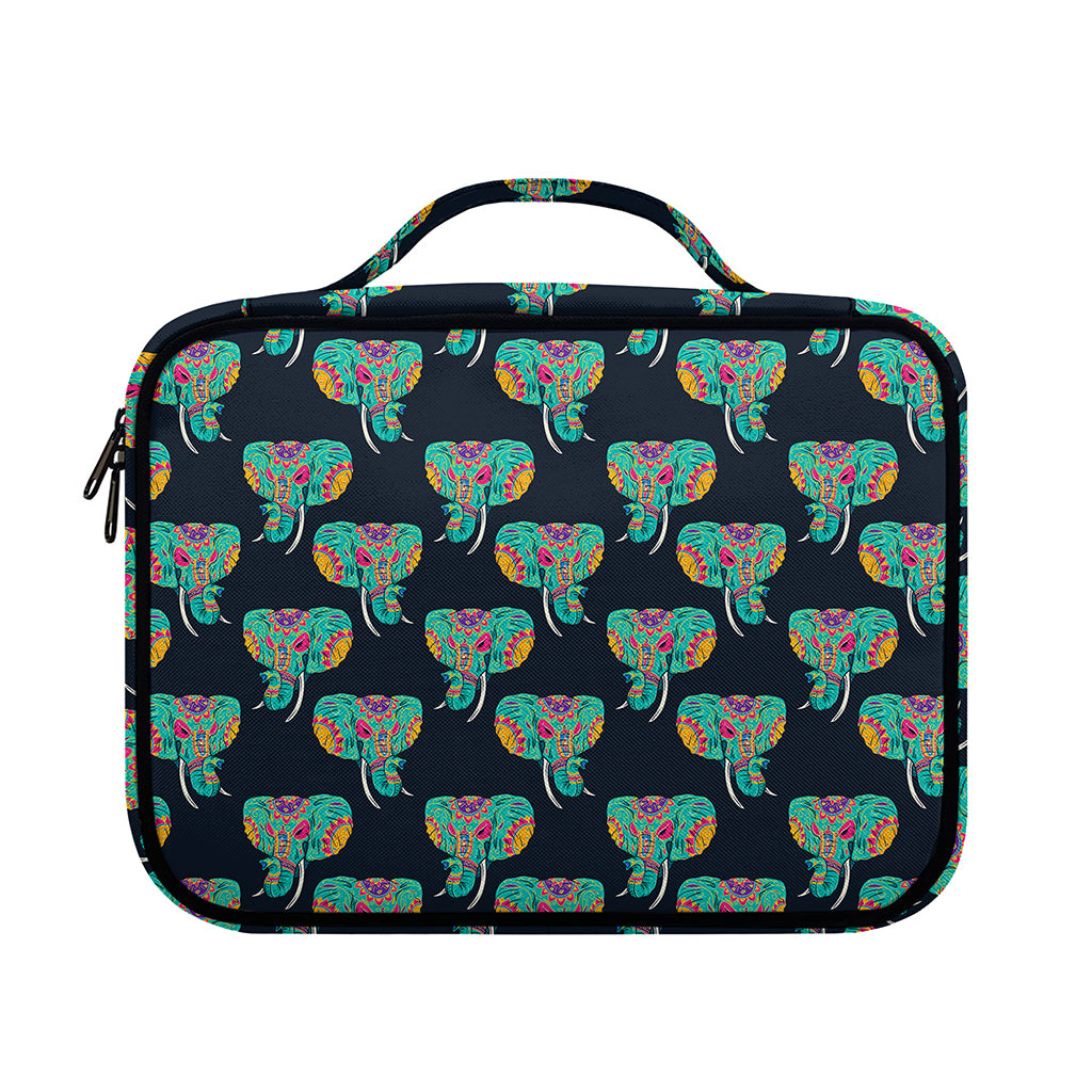 Indian Tribal Elephant Pattern Print Briefcase Bible Bag