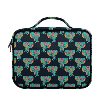Indian Tribal Elephant Pattern Print Briefcase Bible Bag