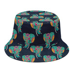 Indian Tribal Elephant Pattern Print Bucket Hat