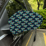Indian Tribal Elephant Pattern Print Car Side Mirror Covers