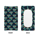 Indian Tribal Elephant Pattern Print Changing Pad Cover