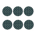 Indian Tribal Elephant Pattern Print Coaster Set