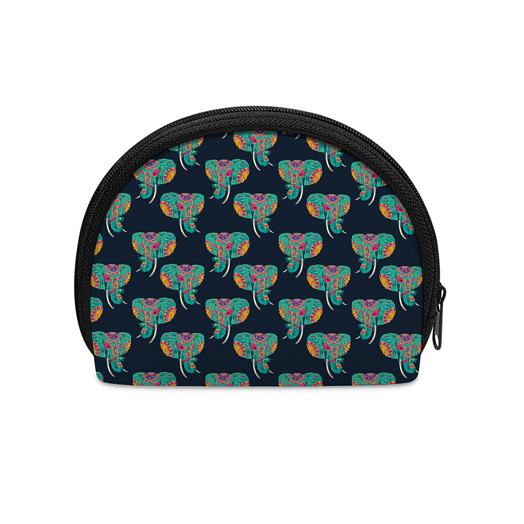 Indian Tribal Elephant Pattern Print Coin Purse