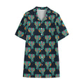 Indian Tribal Elephant Pattern Print Cotton Hawaiian Shirt