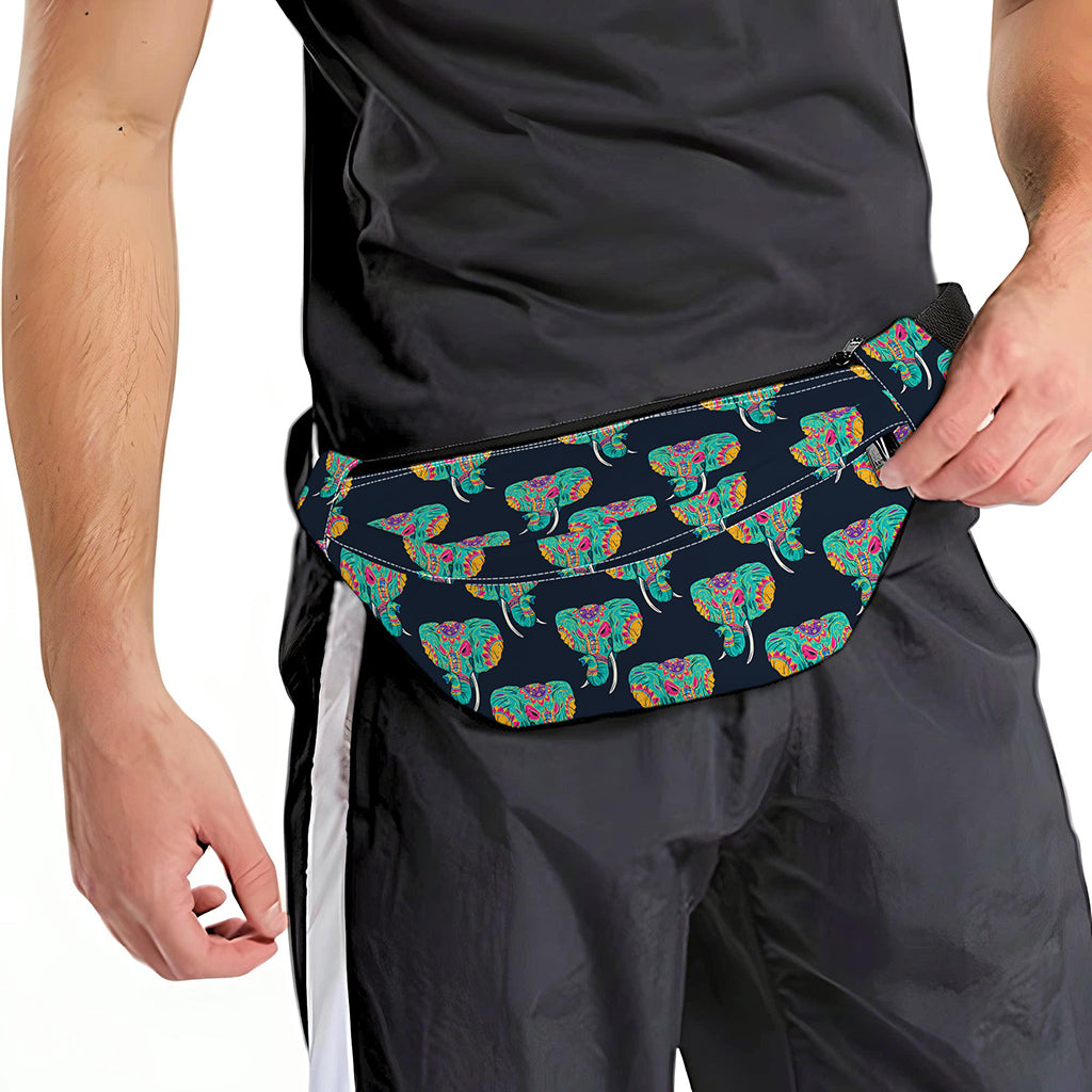 Indian Tribal Elephant Pattern Print Fanny Pack