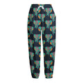 Indian Tribal Elephant Pattern Print Fleece Lined Knit Pants