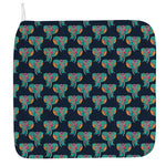 Indian Tribal Elephant Pattern Print Hand Towel